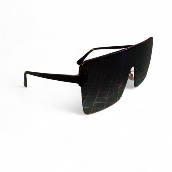 dark brown rectangular sunglasses - Picture 5 of 7